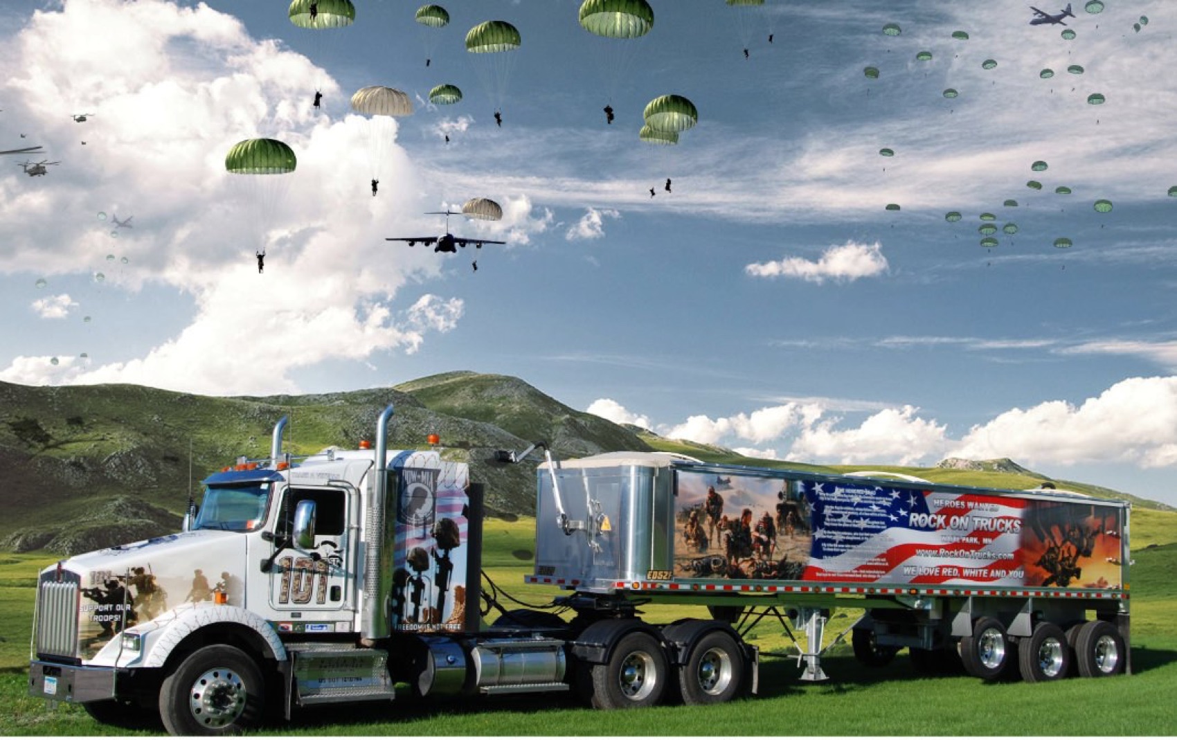 101st Airborne Memorial Tribute Truck